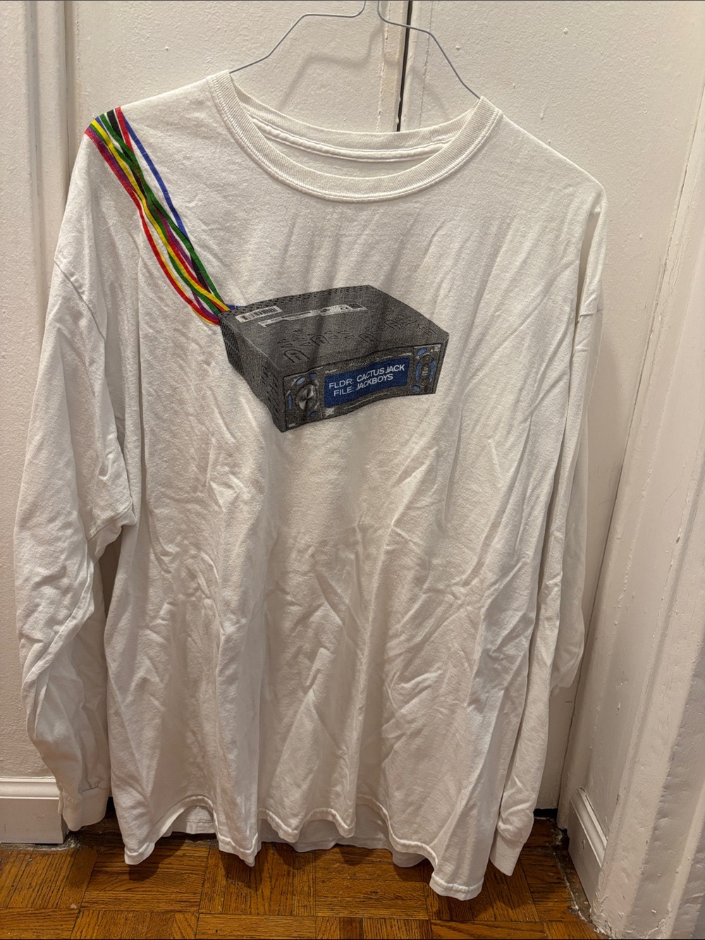 Travis Scott x Cactus Jack x Jackboys Long Sleeve White T-Shirt
